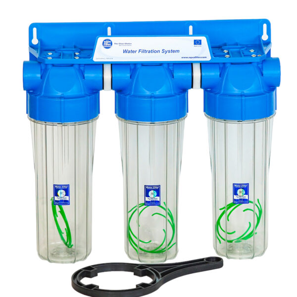 Set 3 carcase filtrare Triplex 10”
