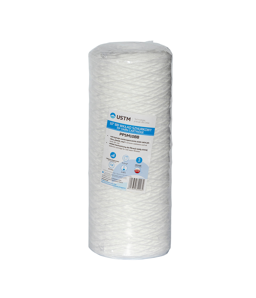 Cartus filtru BIG BLUE 10” infasurat textil USTM   5 MICRONI