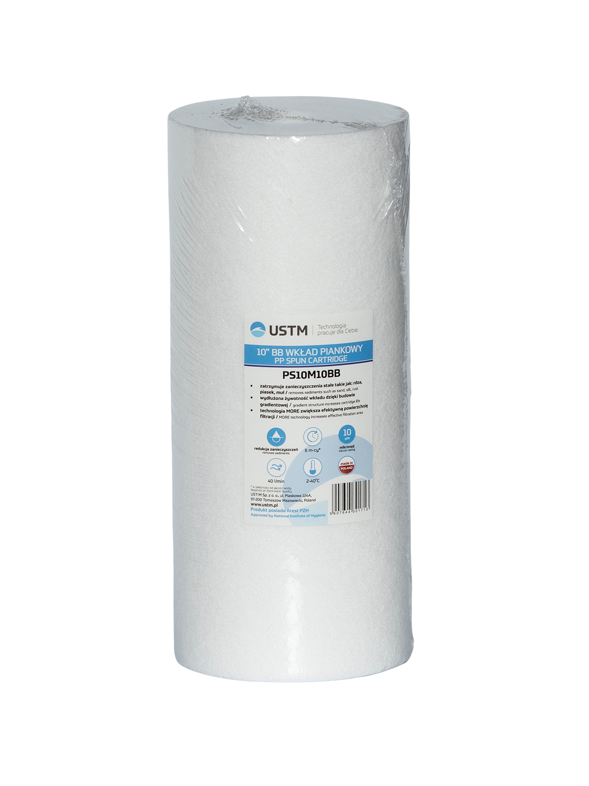 Cartus filtru Big Blue 10” USTM 10 MICRONI
