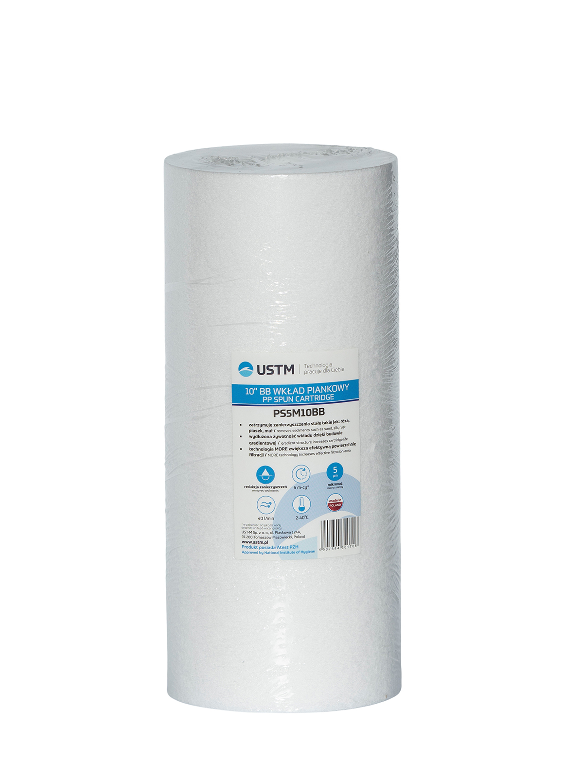 Cartus filtru Big Blue 10” USTM 5 MICRONI