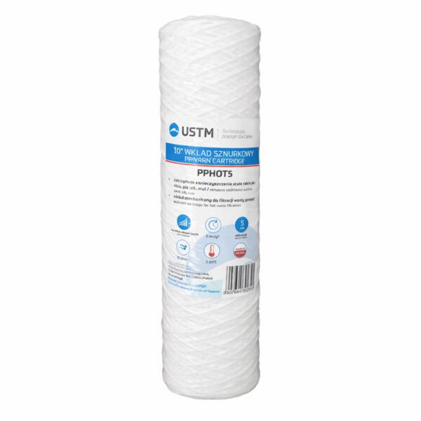Cartus pentru apa calda  10" 5 microni USTM