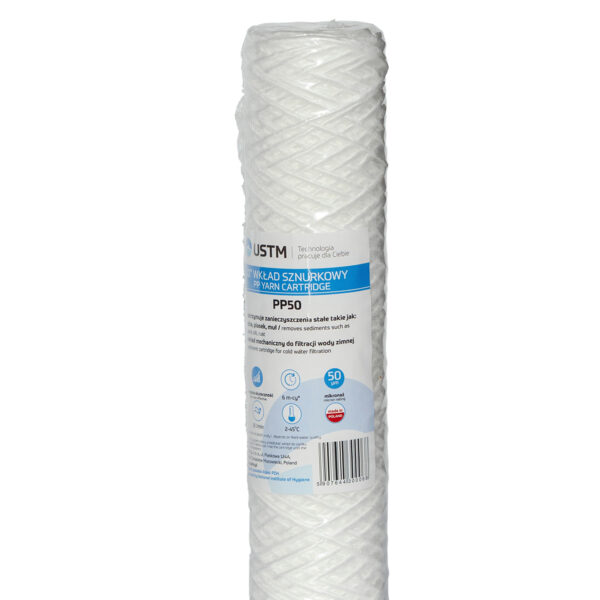 Cartus infasurat textil impuritati 10” USTM 50 MICRONI