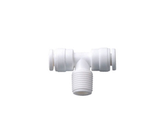Conector T furtun 1/4” pe 2  parti si filet exterior 1/4”