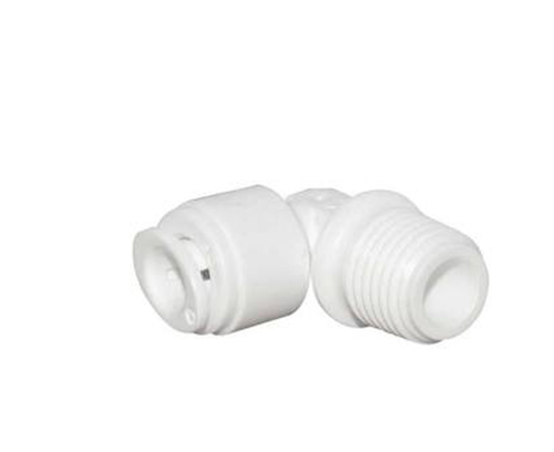 Cot conector furtun 1/4” pe o parte si filet exterior 1/4” in cealalta parte