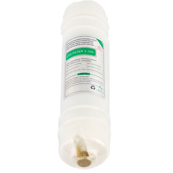 Cartus inline Carbune Activ 2,5”  1 micron CTO   cu conexiune rapida,  Krausen