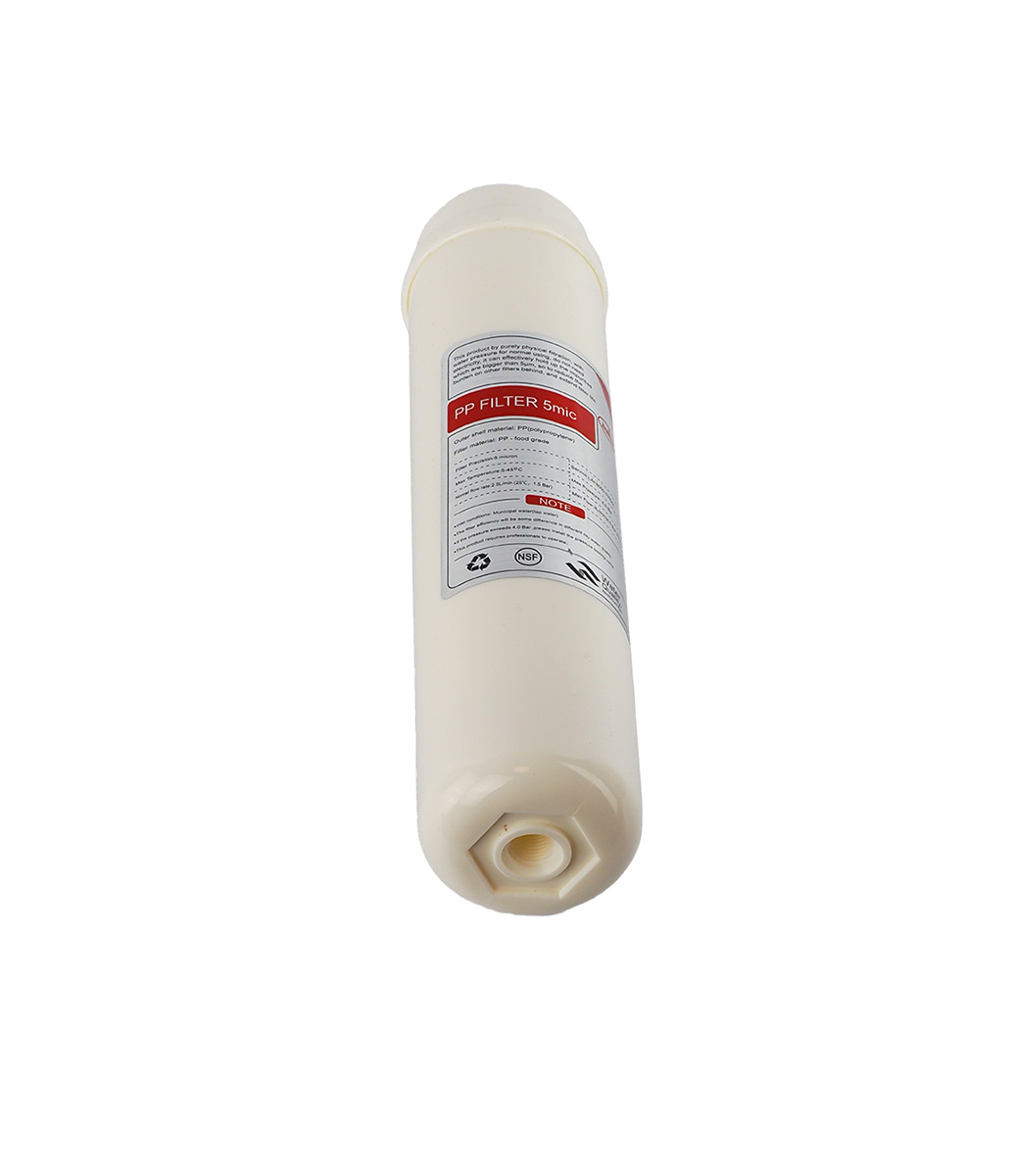 Cartus inline sedimente PP 2,5”  5 micron   cu filet interior,  Krausen