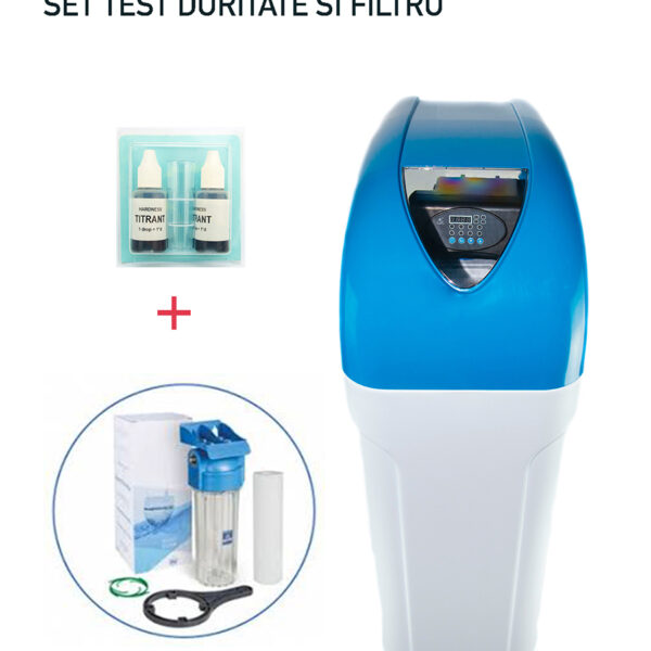 Pachet promo Dedurizator BlueSoft K100/VR34 25 l răşină