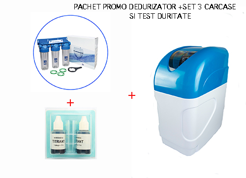 pachet promo dedurizator bluesoft k30vr34 125 l 8852 5 16537247372919 Pachet promo Dedurizator BlueSoft K30/VR34 12,5 l răşină , test duritate si set 3 carcase filtru FHPRCL1-B-TRIPLE
