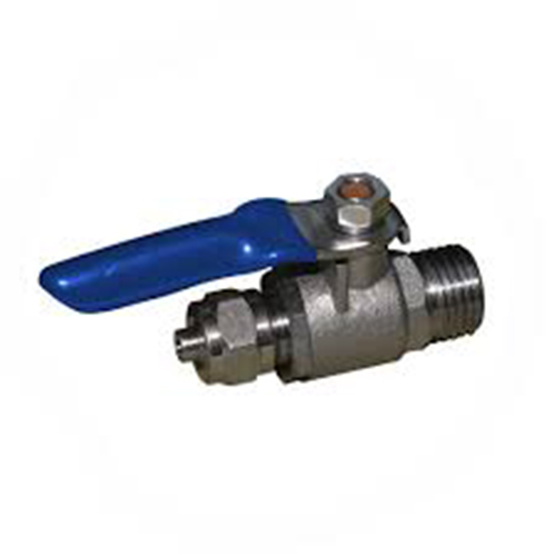 Robinet cuplare sistem filtrare  la retea Robinet de trecere Aquafilter conexiuni 1/4"