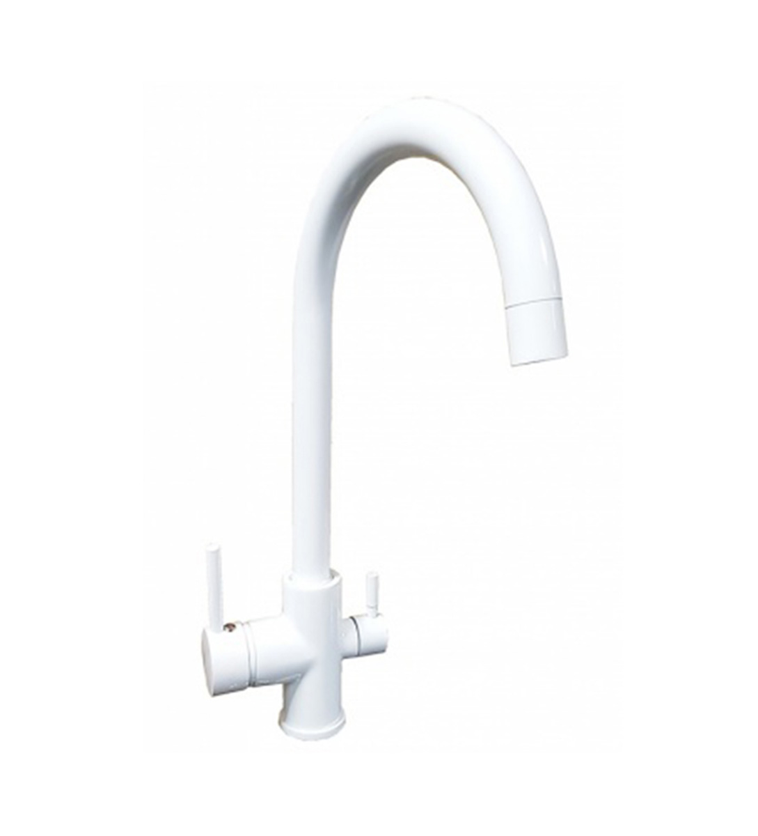 robinet 3 cai alb 1 Robinet cu 3 cai alb CLASSIC 201 WH