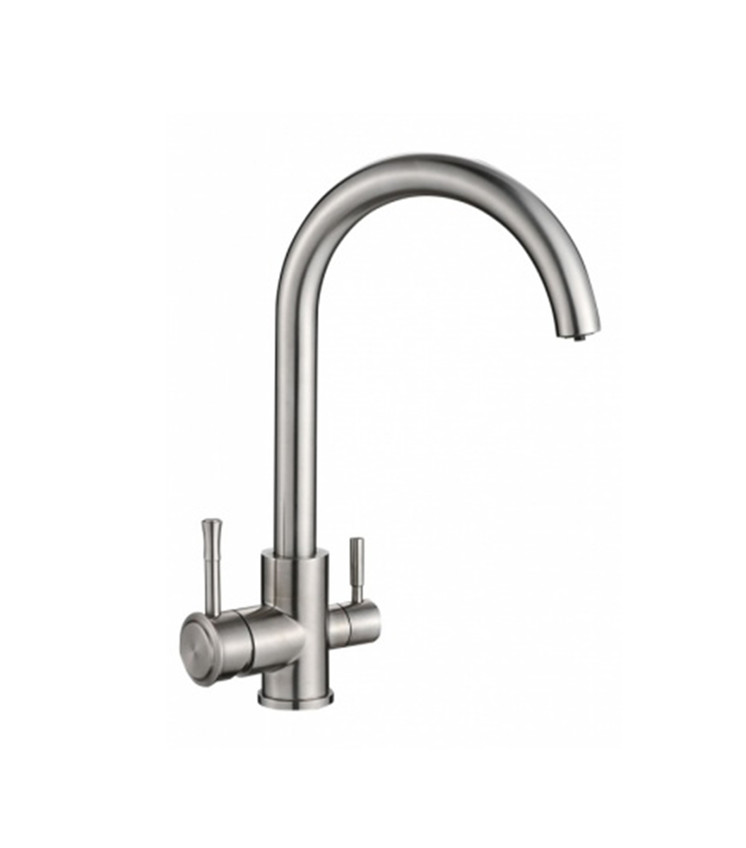 Robinet cu 3 cai Mat  PERFECT 106 SS