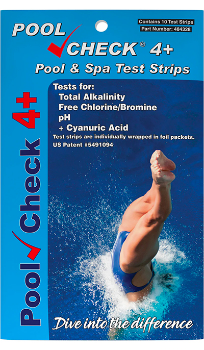 Set de 10 Teste apa piscina pentru 4 parametri