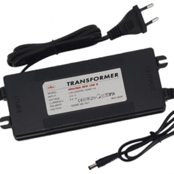 Transformator 24V , 5A cu mufa rotunda