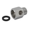 Conector metalic 3/4" filet interior, 1/4" filet mijloc, 3/4" filet 3xterior