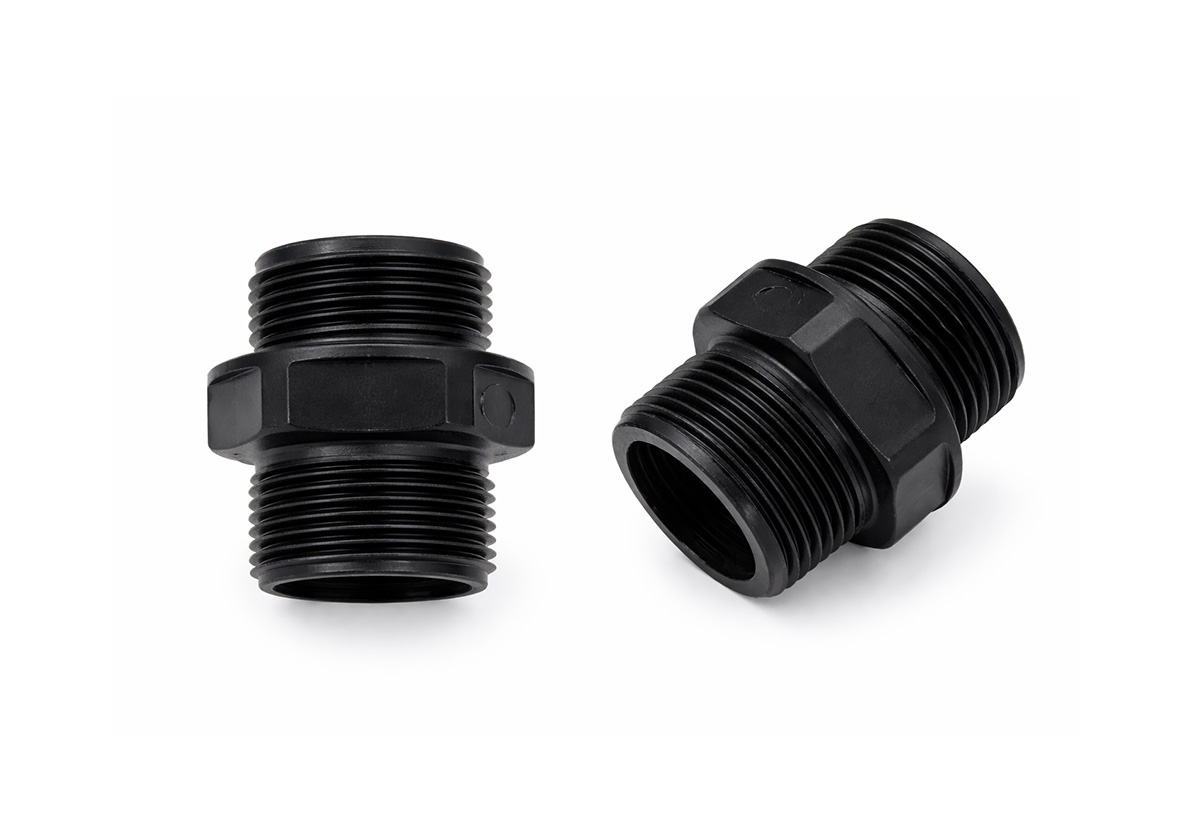 Conector niplu  plastic 3/4" filet exterior, 3/4" filet exterior
