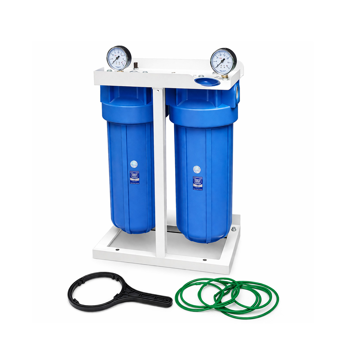 Set de 2 carcase BIG BLUE 10" cu suport metalic HHBB10A