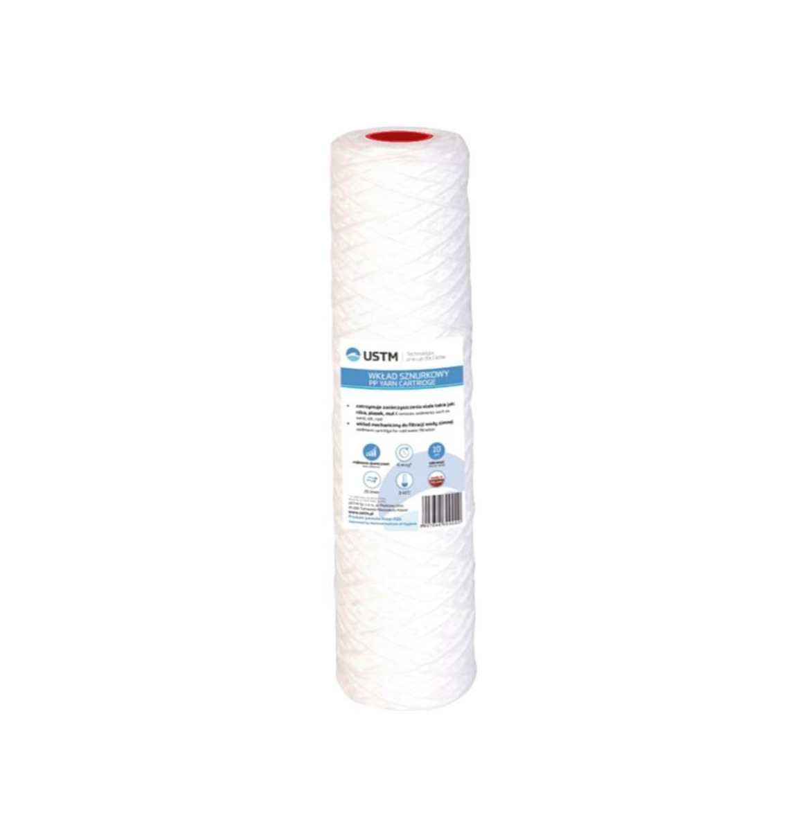 Cartus impuritati infasurat pentru apa calda USTM  10" 20 microni