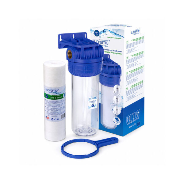 Set filtru cu cartus SUPREME 10" conexiune in/out  1"