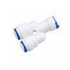 Conector plastic tip Y 2 intrari 3/8'" conexiune furtun 1 iesire de 3/8" conexiune furtun