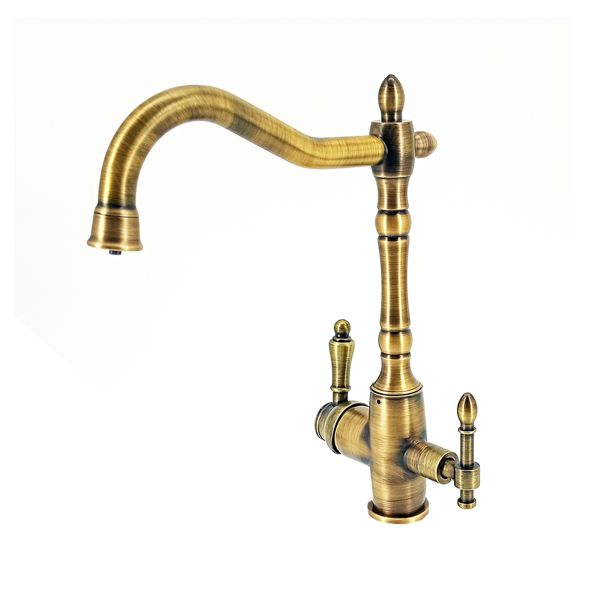 Robinet cu 3 cai D-801 BRONZ