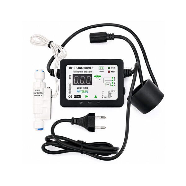 transf smart uv 6watt 4 pini Transformator uv smart pentru lampa 6 Watti cu senzor miscare apa